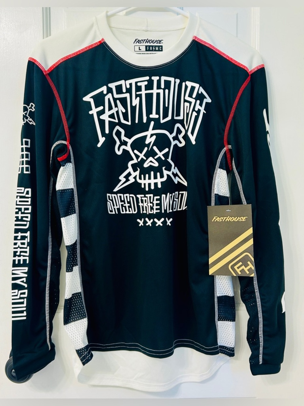 Fasthouse Grindhouse Akuma Youth Large Offroad Jersey Black